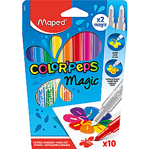 Flomāsteri MAPED Color'peps Magic 10 krāsas+2 magic