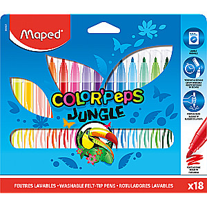 MAPED Jungle Markers, 18 Colors