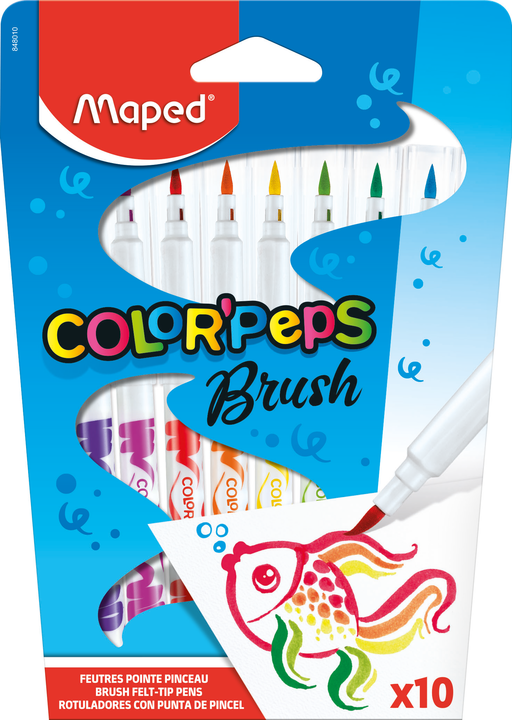 Flomāsteri MAPED ColorPeps Long Life Brush 10 krāsas