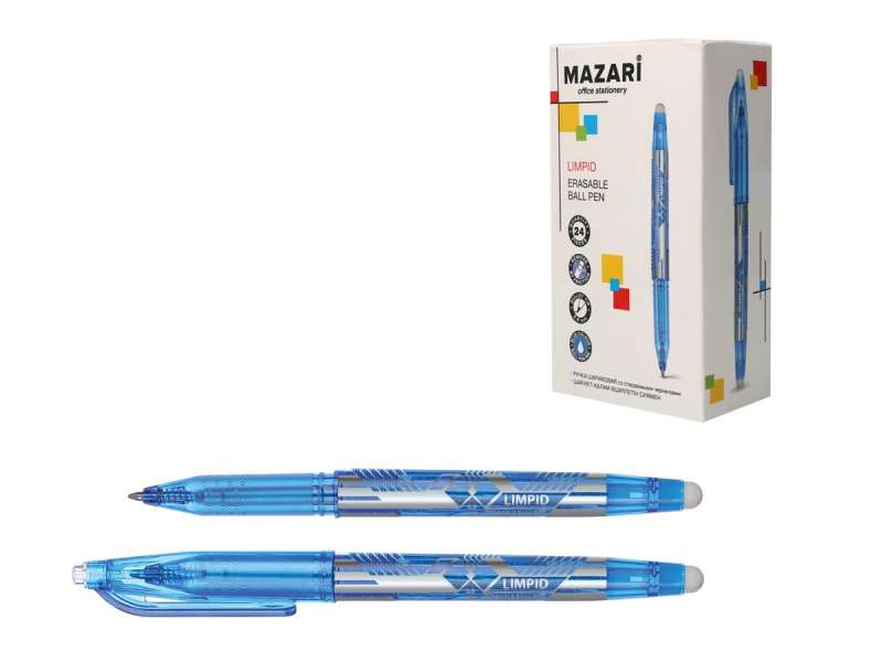 LIMPID Erasable Ink Ballpoint Pen, BLUE