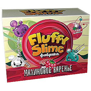 Cлайм Fluffy Slime фабрика. Малиновое варенье