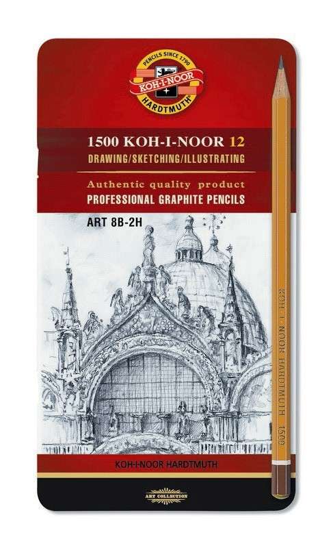 Zestaw ołówków węglowych Koh-I-Noor ART 1502 12 szt