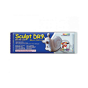 Глина для моделирования Mungyo Sculpt Dry самозатвердевающая 500 г белая