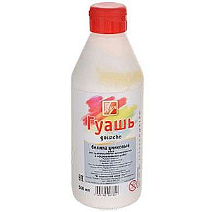 Guašas dažai Lūč cinko baltie 500 ml