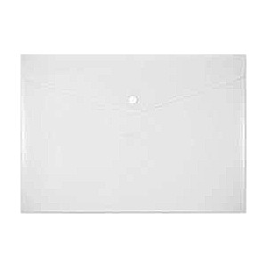 A4 Envelope Folder with Button, White
