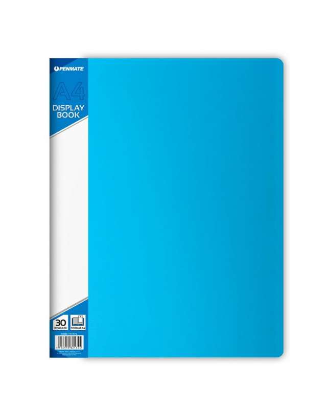 A4-Ordner mit Dateien, blau
