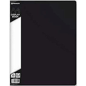 A4-Ordner mit Taschen, schwarz 10 St.