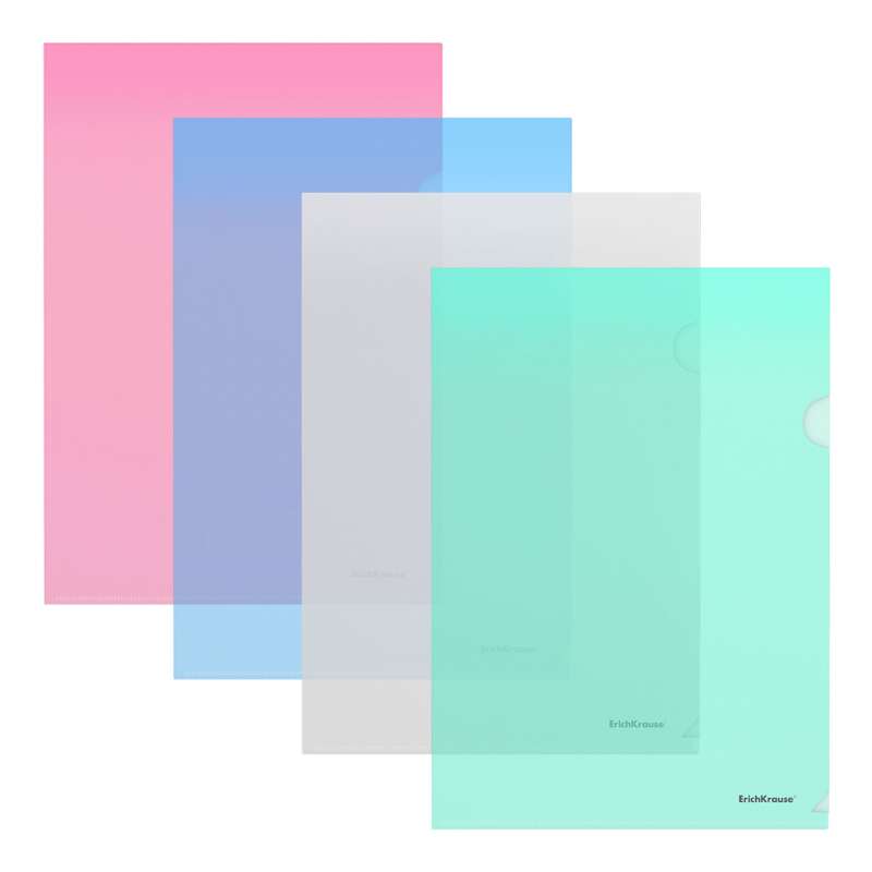 Eckordner aus Kunststoff ErichKrause Glossy Classic, A4, assortiert