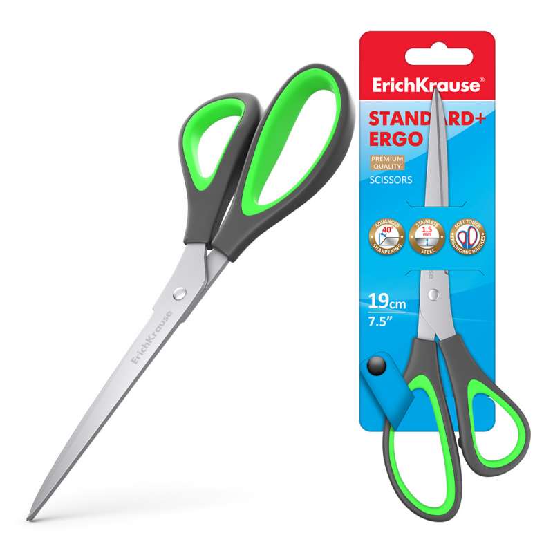 ErichKrause Standard+ Ergo Scissors, 19cm