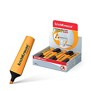 Tekstmarķieris ErichKrause Visioline V-12, tintes krāsa oranža