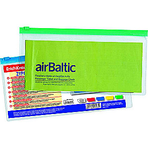 Zip-Beutel aus Kunststoff ErichKrause® PVC Zip Pocket, Travel, transparent