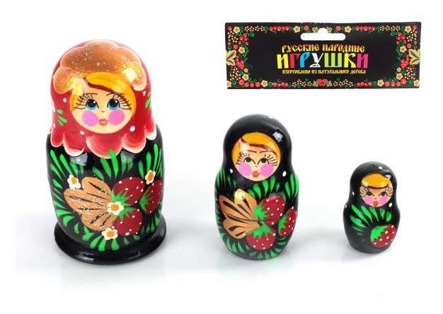 Matryoshka 3 in 1 painted