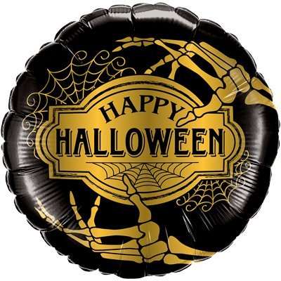  pall - Halloweeni kuldne skeleton, 46 cm