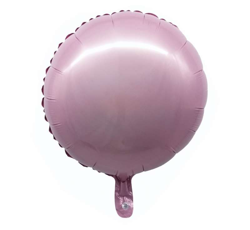 Fooliumist õhupall 18 Round roosa, 34cm