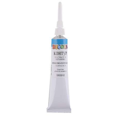 DECOLA Outliner for Glass and Ceramics Sky Blue Tube 18ml