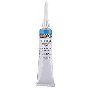 DECOLA Outliner for Glass and Ceramics Sky Blue Tube 18ml
