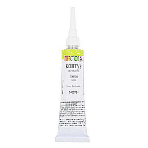 Kontur na tkaninie DECOLA limonka tuba - 18ml.