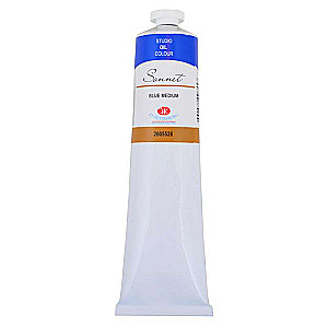 Farba olejna - 120ml. Niebieska, średnia