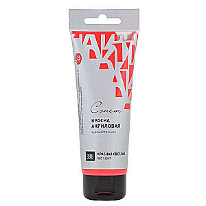 Farba akrylowa - 120ml Czerwony jasny