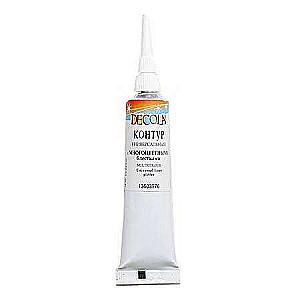 Kontur uniwersalny DECOLA kolorowe brokaty, tuba 18ml