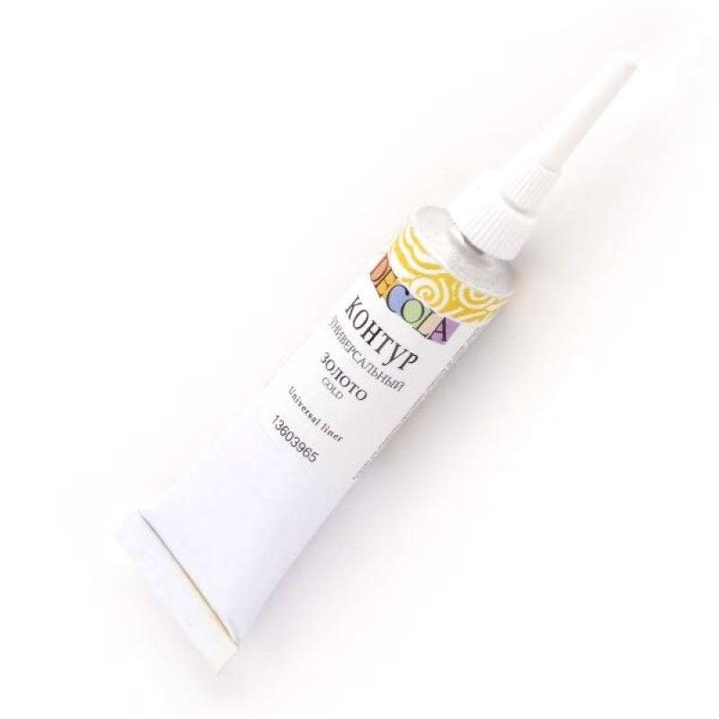 Universeller Kontur DECOLA Metallik Gold, Tube 18ml