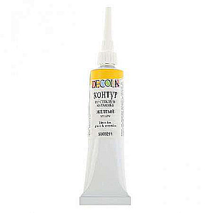 Kontur na szkle i ceramice DECOLA 18 ml Żółty