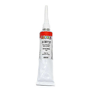 Kontur do szkła i ceramiki DECOLA 18 ml. Czerwony