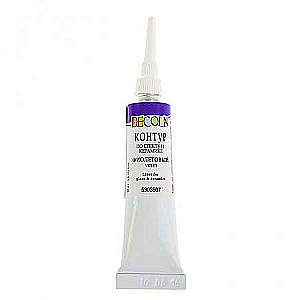 Kontur do szkła i ceramiki DECOLA 18 ml. Fioletowy