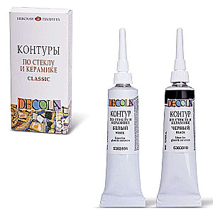 Kontury do szkła i ceramiki, 3 kolory Dekola
