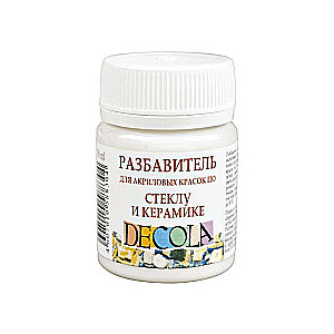 Dekola klaasi- ja keraamikavärvide lahusti, pudel 50 ml