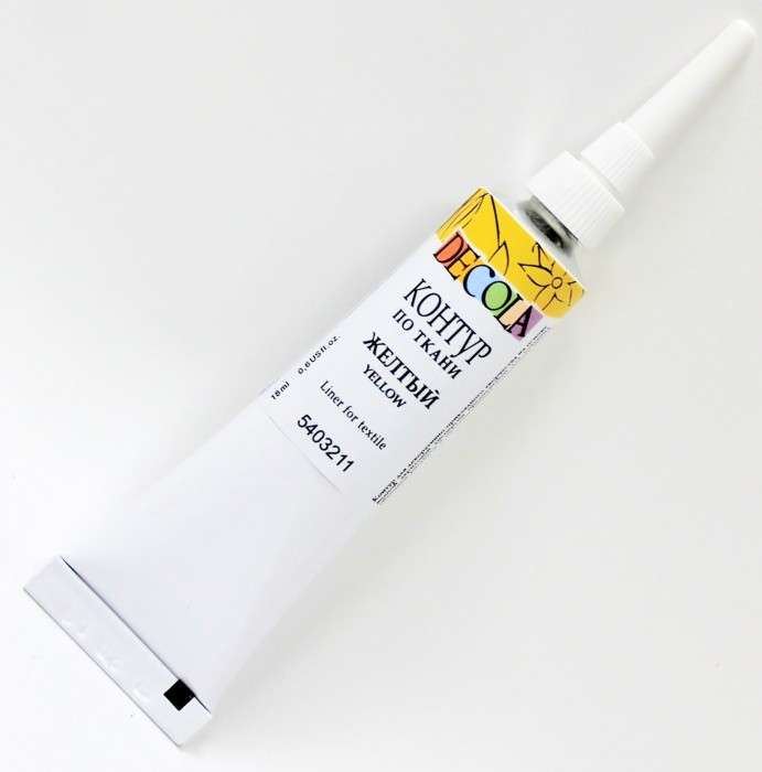 Fabric contour DECOLA 18 ml. Yellow
