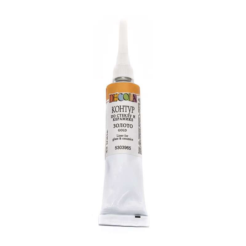 Kontur für Glas und Keramik DECOLA 18 ml Gold