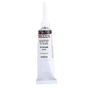 Kontur na tkaninie DECOLA 18 ml Czarny