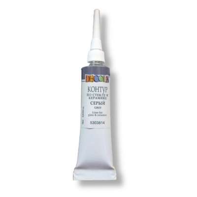 Glass and ceramic contour DECOLA 18 ml. Gray