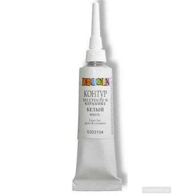 Contour for glass and ceramics DECOLA 18 ml White