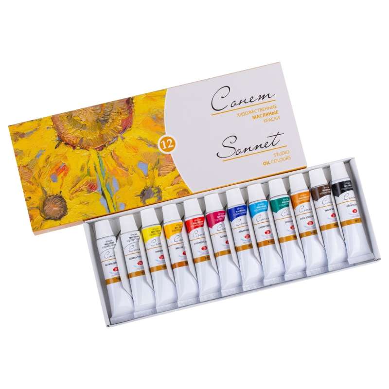 Ölfarben-Set SONET 12 Farben à 10 ml