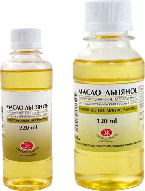 Leinöl für künstlerische Malerei 120ml Flasche