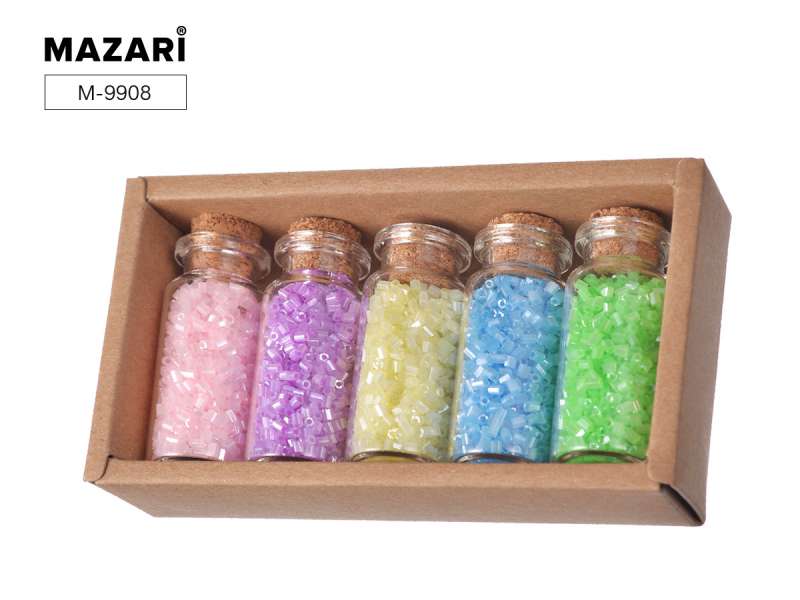 Pērļu komplekts Nr.1, 5 krāsas x 13 g