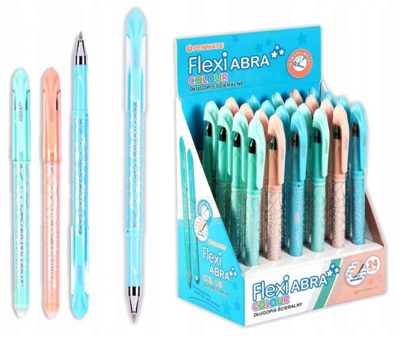 Abracyjny długopis kulkowy - Flexi Abra Color, niebieski