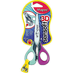 MAPED Sensoft 3D 13cm Scissors for Left-Handers