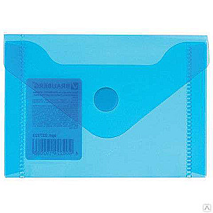 Folder-envelope with Velcro HFP 906 65 x 100mm blue