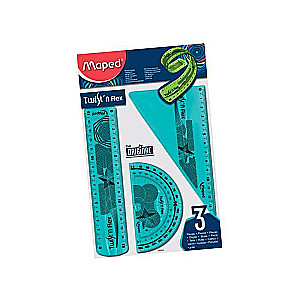 MAPED Twist'nFlex Ruler Set (4 items)