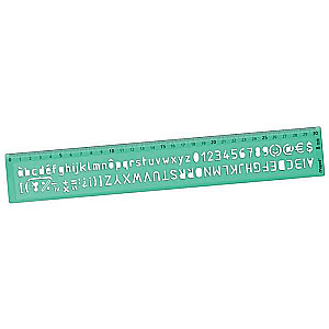 Ruler - MAPED with letters
