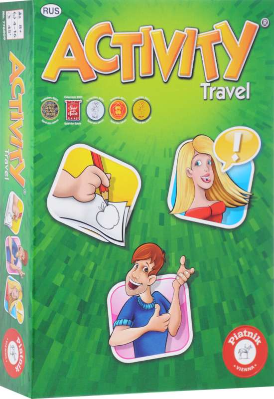 Brettspiel - Activity. Travel (kompakte Version)