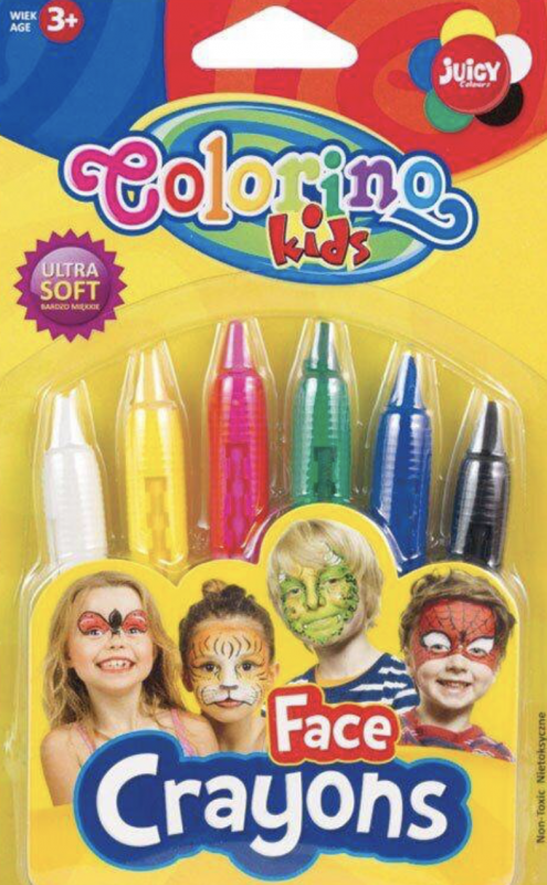 Мелки для лица COLORINO, 6 шт.