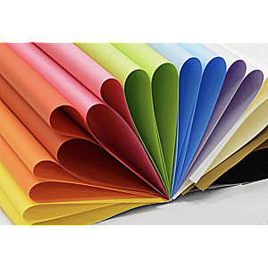 Double-sided colored cardboard, 20 sheets