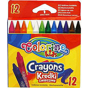 Wax crayons 12 pcs. COLORINO