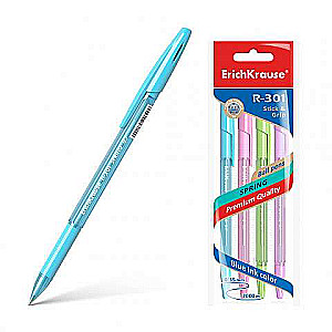 Długopis kulkowy ErichKrause R-301 Neon Stick&Grip 0.7, kolor atramentu niebieski