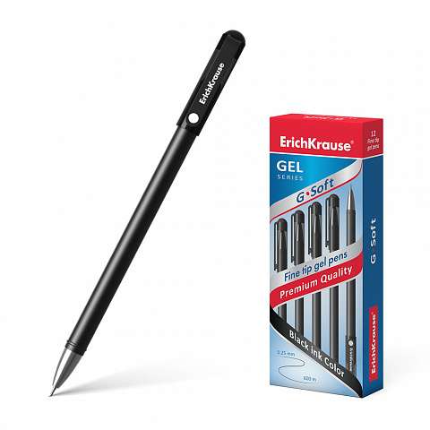 Gelschreiber ErichKrause G-Soft, Tintenfarbe schwarz
