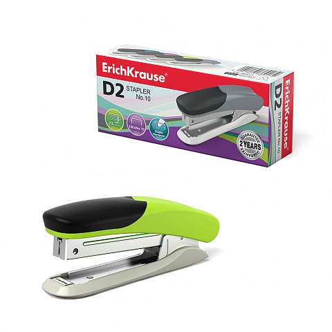 Stapler №10 ErichKrause® D2 iki 20 lapų, asortimentas